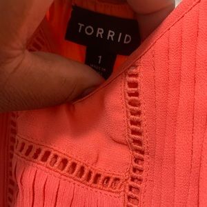 Coral formal/ wedding attire type dress